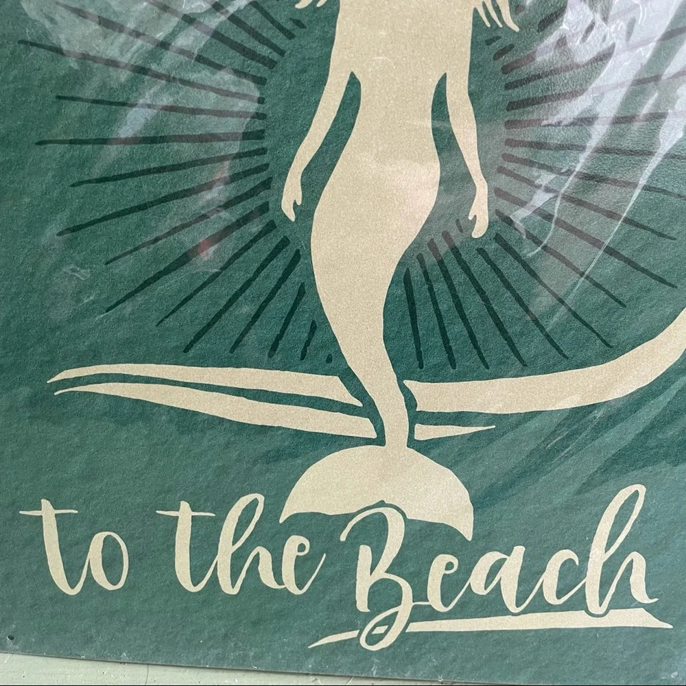 NEW Mermaid Beach Metal Sign